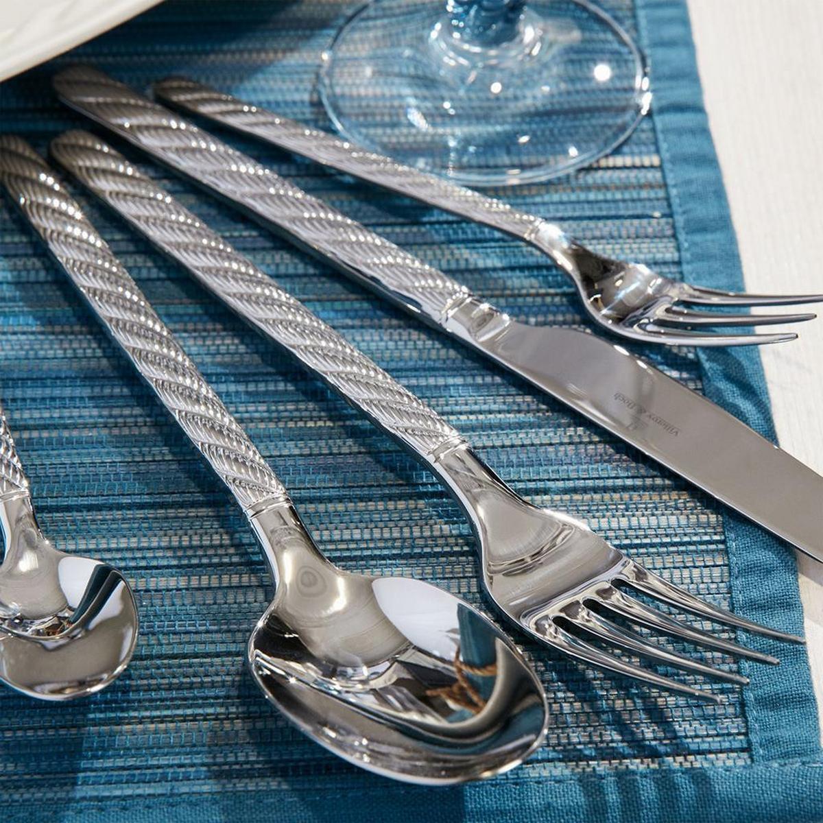TAFELBESTECK Montauk silber 30-tlg. - Silberfarben, Metall - Villeroy & Boch