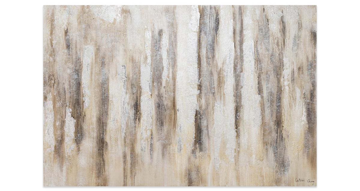 ACRYLBILD HANDGEMALT 120/80 cm - Schwarz, Holz/Textil (120/80cm) - KUNSTLOFT