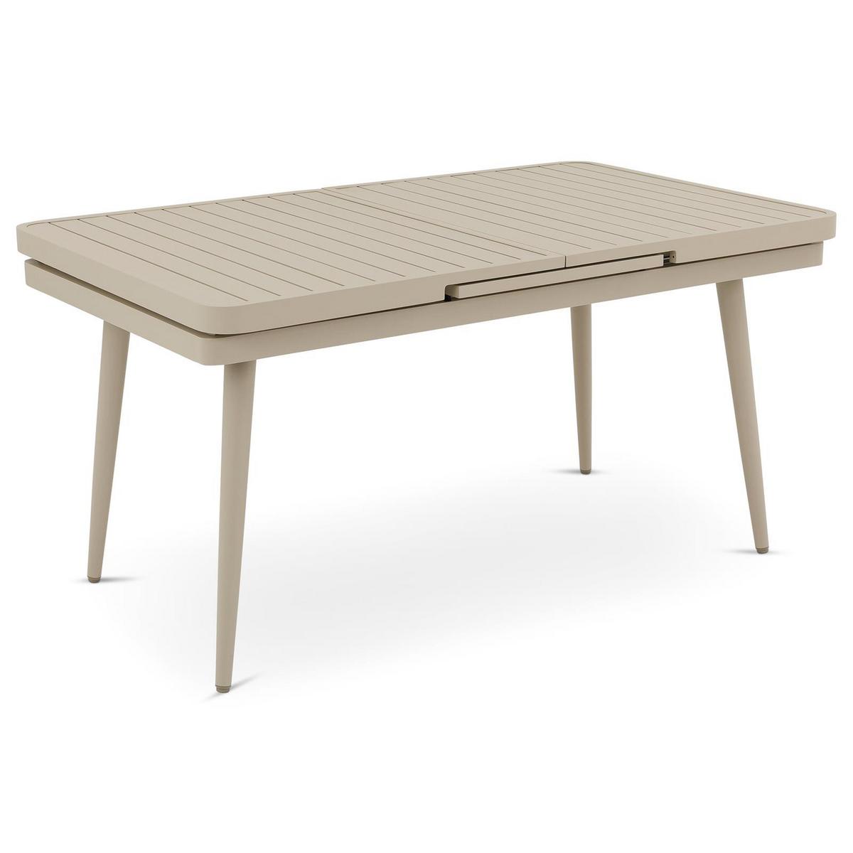 GARTENTISCH SUNNY champagne - Champagner, Metall (90/150/78cm) - IDIMEX