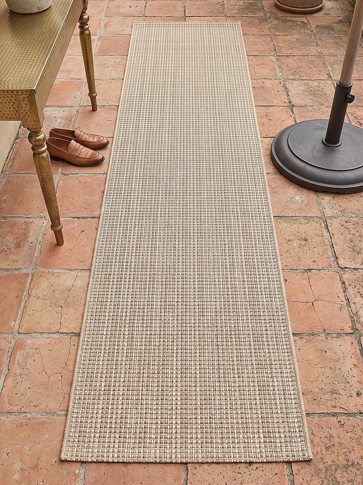 LÄUFER Outdoor, Fußbodenheizung-geeignet, VIGOLENO in Sand, 80 x 150 cm - Beige, Textil (80/150cm) - KADIMA DESIGN