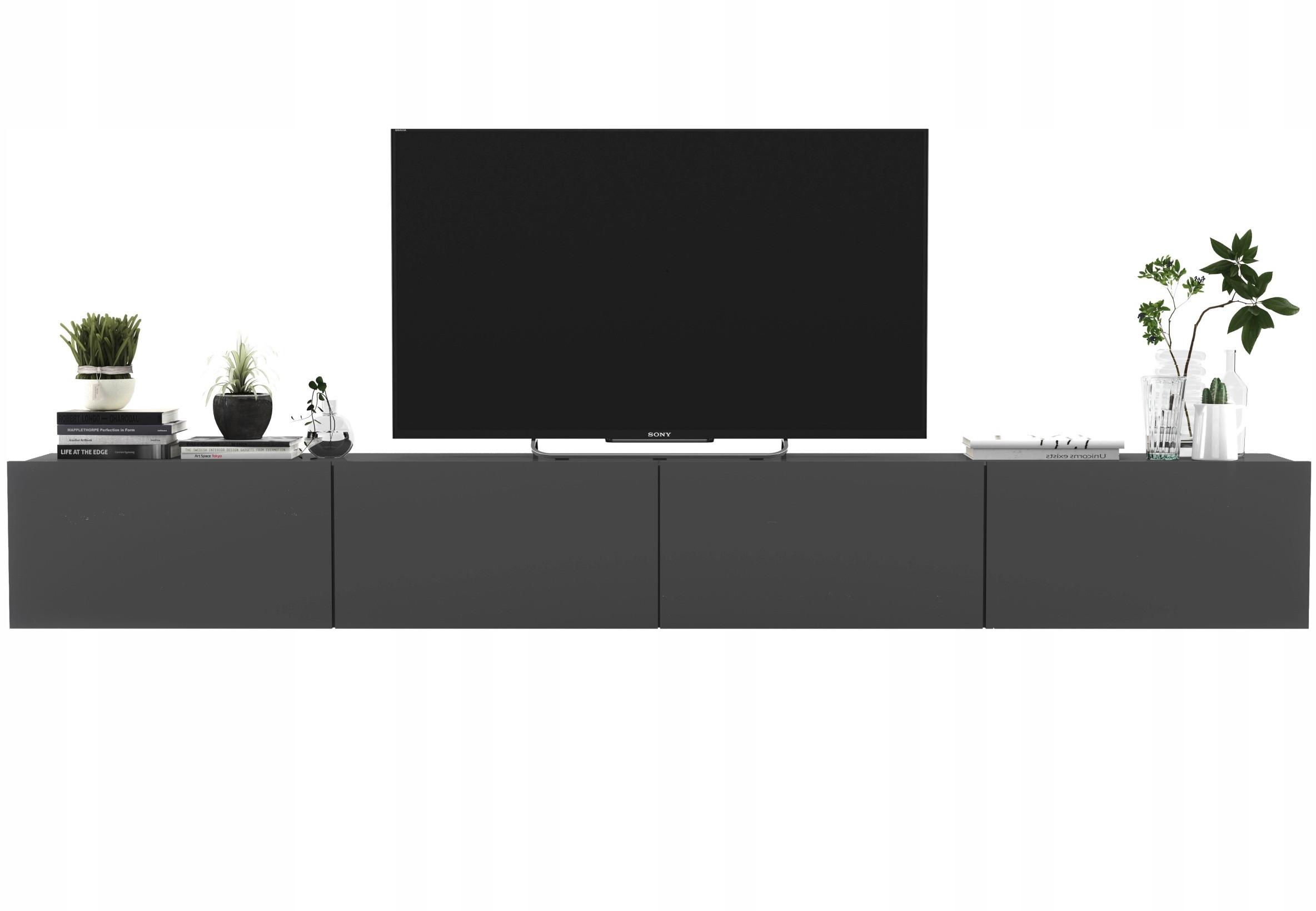 TV-LOWBOARD 2-er Set Enjoy Grau Matt 120 cm - Grau, Holzwerkstoff (240/30/35cm) - Meble Lindner