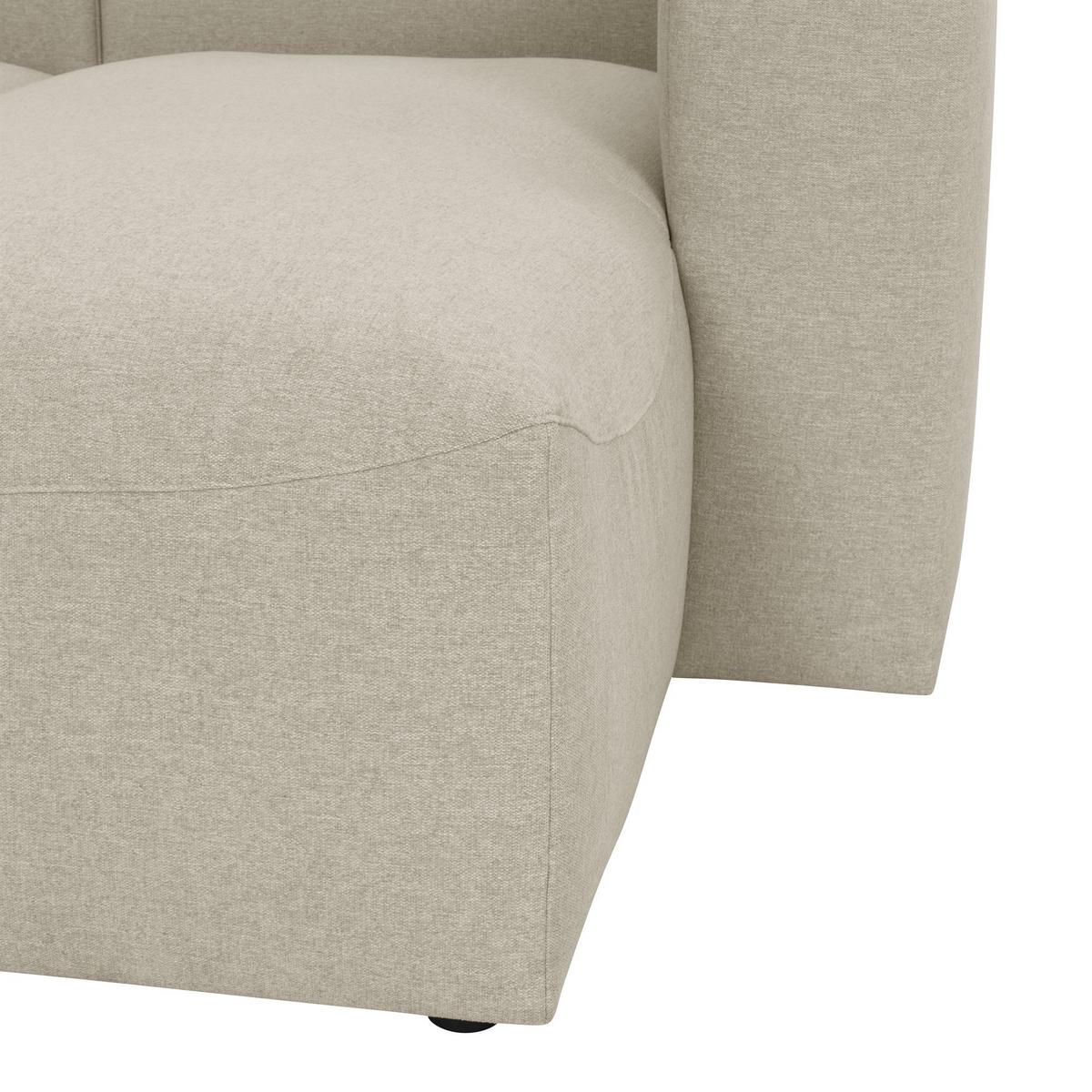 WOHNLANDSCHAFT 4 Kattrina Flachgewebe creme - Creme, Kunststoff (275/73/235cm) - 58aufmkessel