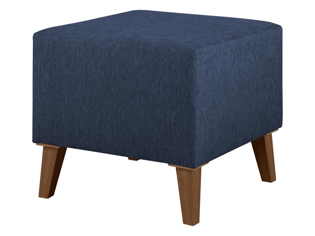 POLSTERHOCKER Oviedo - Blau, Holz/Kunststoff (51/45/51cm) - MIRJAN24