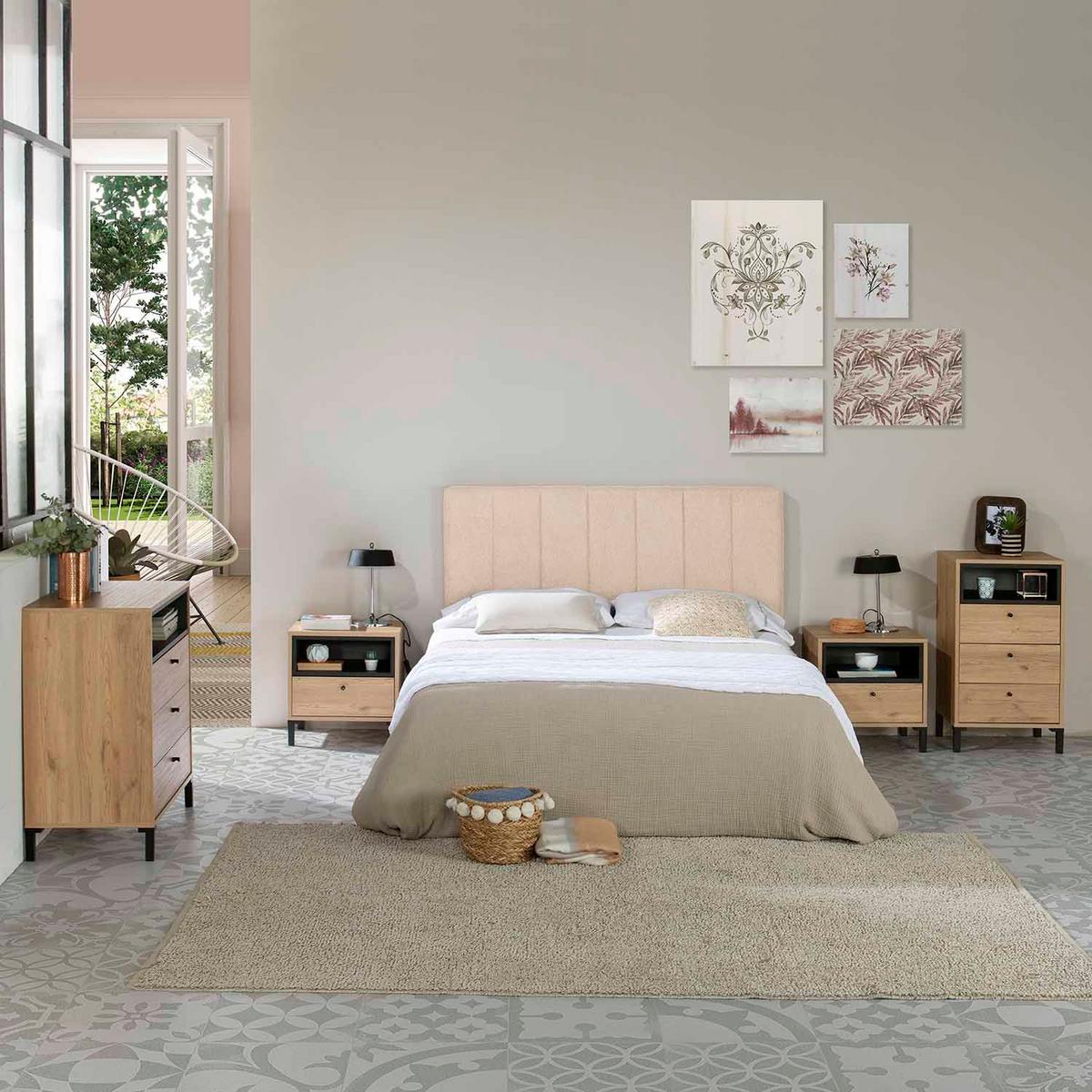KOPFTEIL 140x60 cm Creta Beige - Beige, Textil (8/60/140cm) - VS Venta-stock
