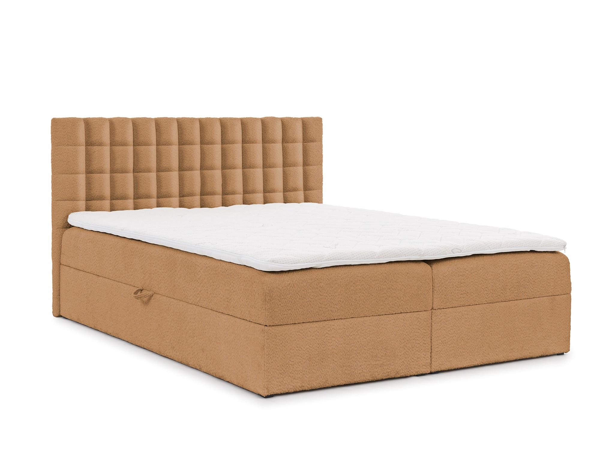 BOXBETT Toribo - Aubergine, Holzwerkstoff/Textil (160/200cm) - Fun Möbel