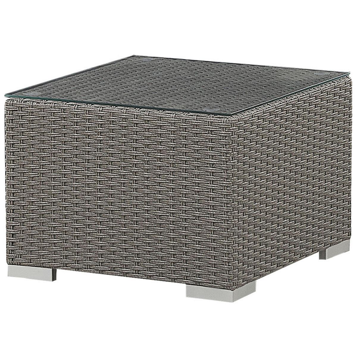 LOUNGE-SET grau modular Maestro - Grau, Kunststoff - Beliani