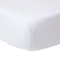 LEINEN-SPANNBETTLAKEN extra hoch, 60% Leinen & 40% Baumwolle - Weiß, Textil (90/190cm) - Homescapes