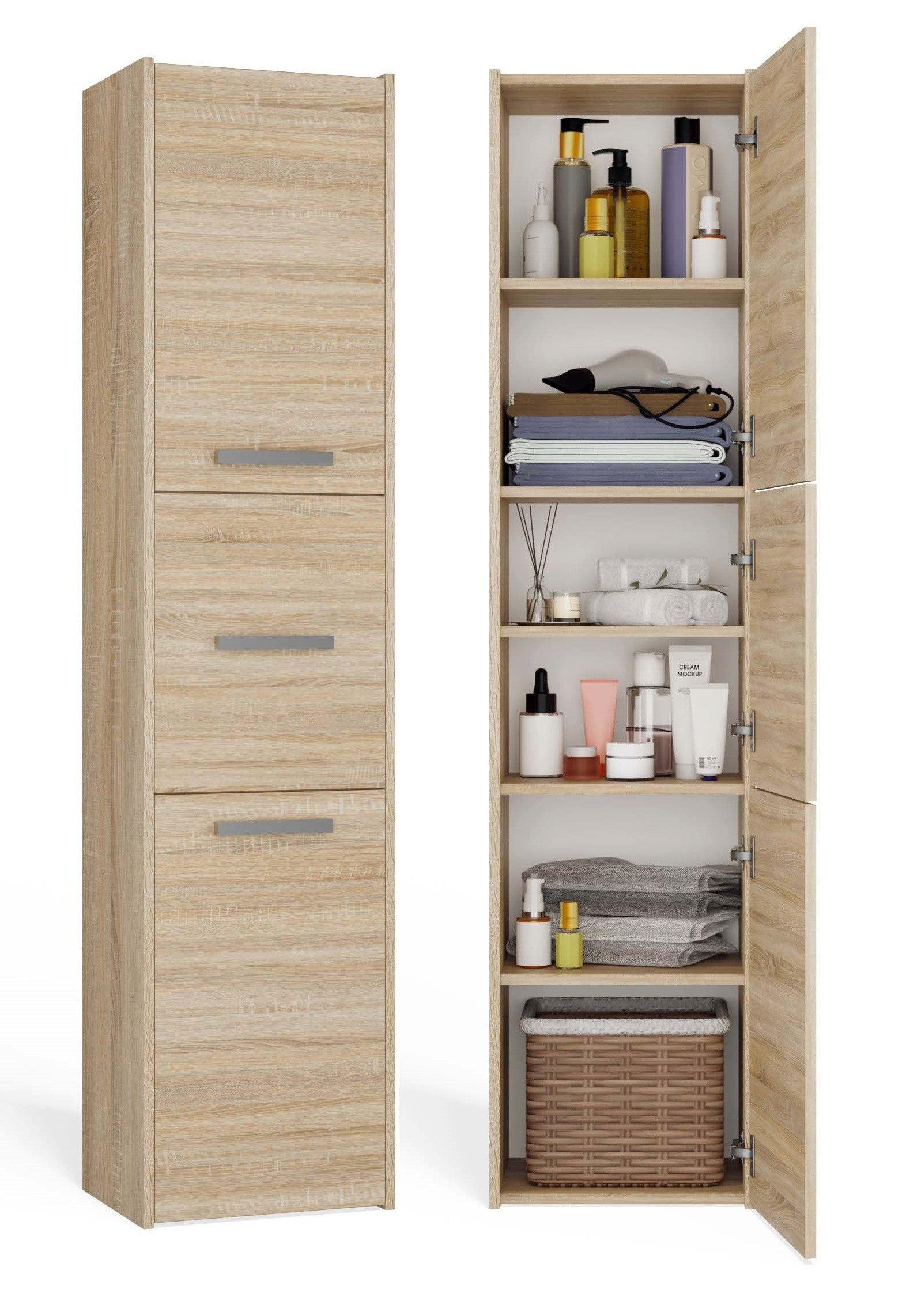 BADEZIMMERSCHRANK Sonoma 40/170/30 - Sonoma Eiche, Holzwerkstoff (40/170/30cm) - RAUMHIRSCH FURNITURE