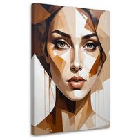 LEINWANDBILD Menschen & Charaktere 40x60cm - Beige, Textil (40/60cm) - Feeby