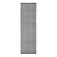 TEPPICHLÄUFER Trance geometrisch gemustert 66/200 cm - Schwarz, Textil (66/200cm) - Homescapes