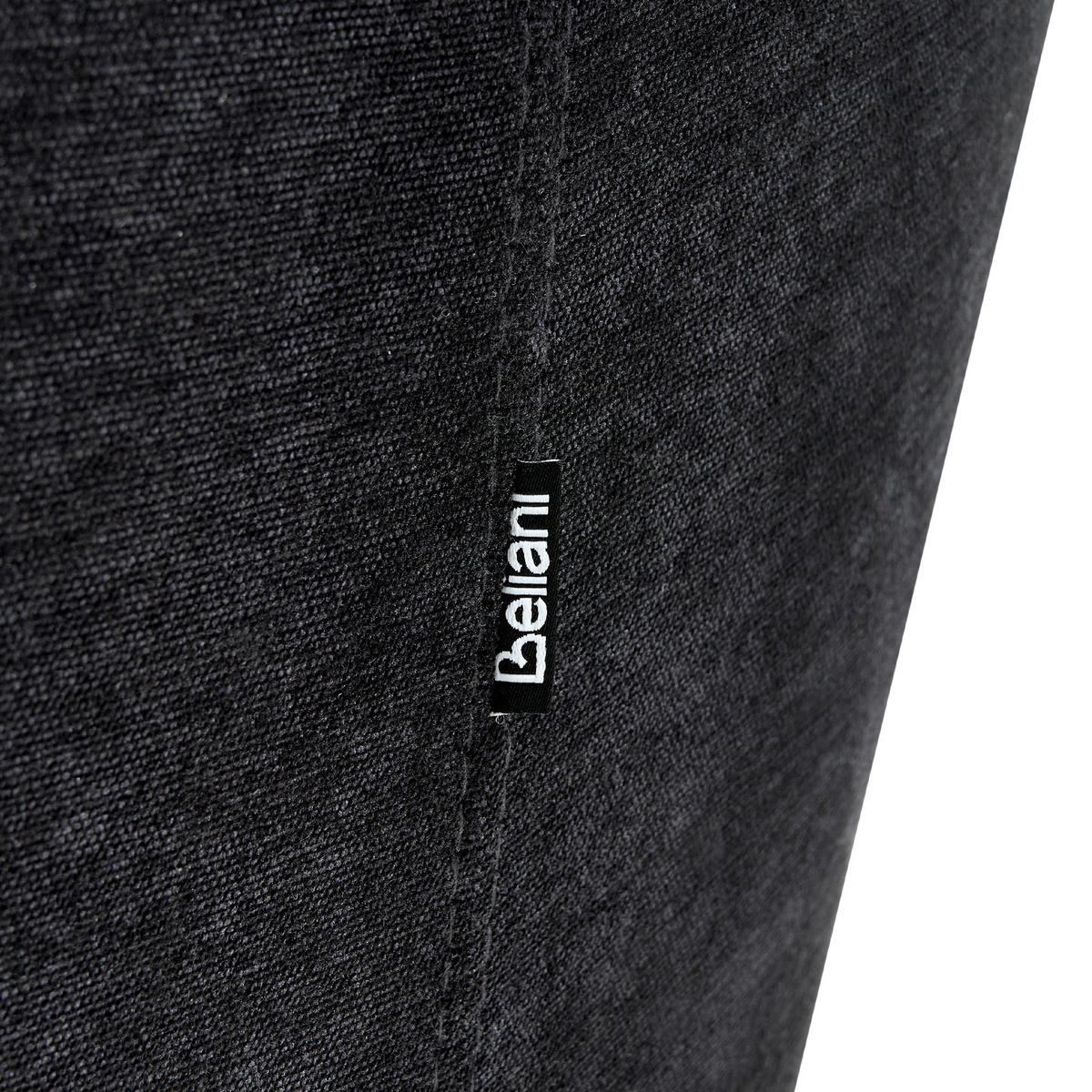SESSEL Chenillegewebe Schwarz Eiby - Schwarz, Textil (84/80/90cm) - Beliani