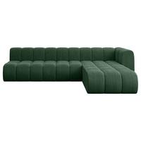 ECKSOFA modulares Sofa Darnel-L2 - 296x177x70 cm Grün - Grün, Holzwerkstoff/Textil (296/177cm) - ALTDECOR