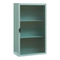 WANDSCHRANK Zundert - Mintgrün, Glas/Metall (35/60/15cm) - [en.casa]