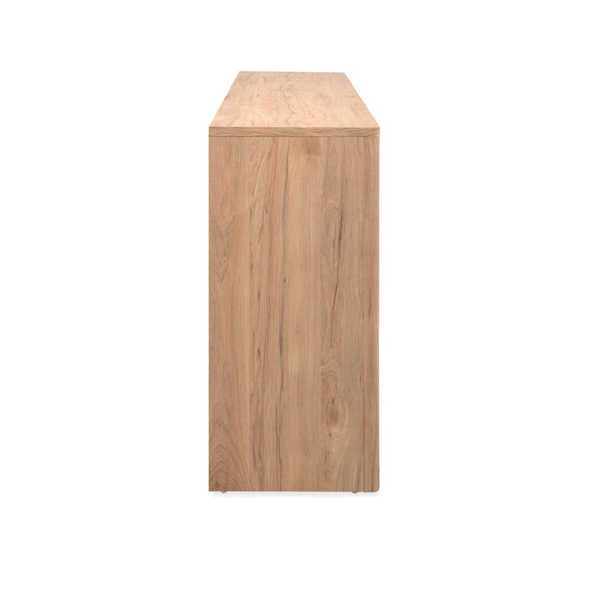 SIDEBOARD 4 Türen 1 Schublade Holzoptik 40/86/165 cm - Eschefarben, Holzwerkstoff (40/86/48cm) - Calicosy