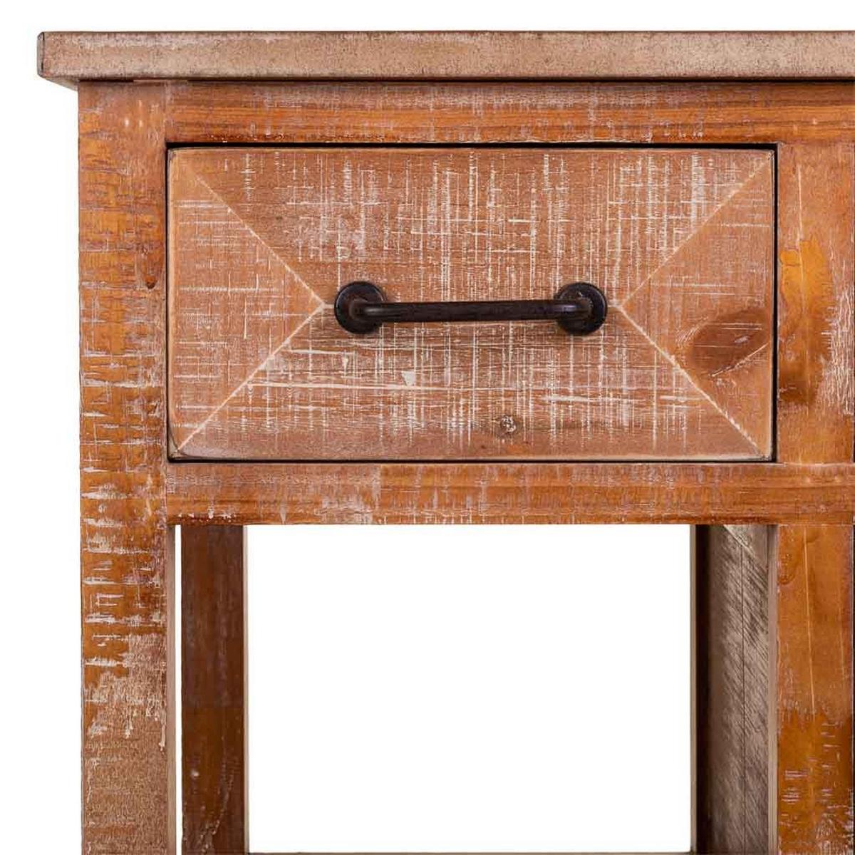 KONSOLENTISCH aus Holz, braun, 67x37x82cm - Braun, Holz (82/63/37cm) - Wanderlust