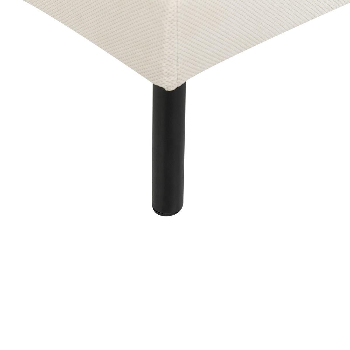 OTTOMANE Stoff Hellbeige Vinterbro - Beige, Textil (70/44/70cm) - Beliani