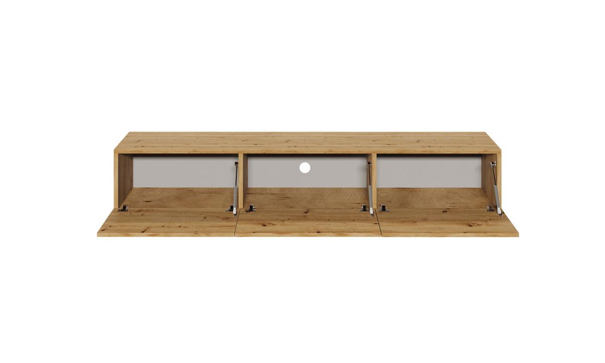 LOWBOARD Dallas 180/29,6/35 cm - Alteiche, Holzwerkstoff (180/30/35cm) - RAUMHIRSCH FURNITURE