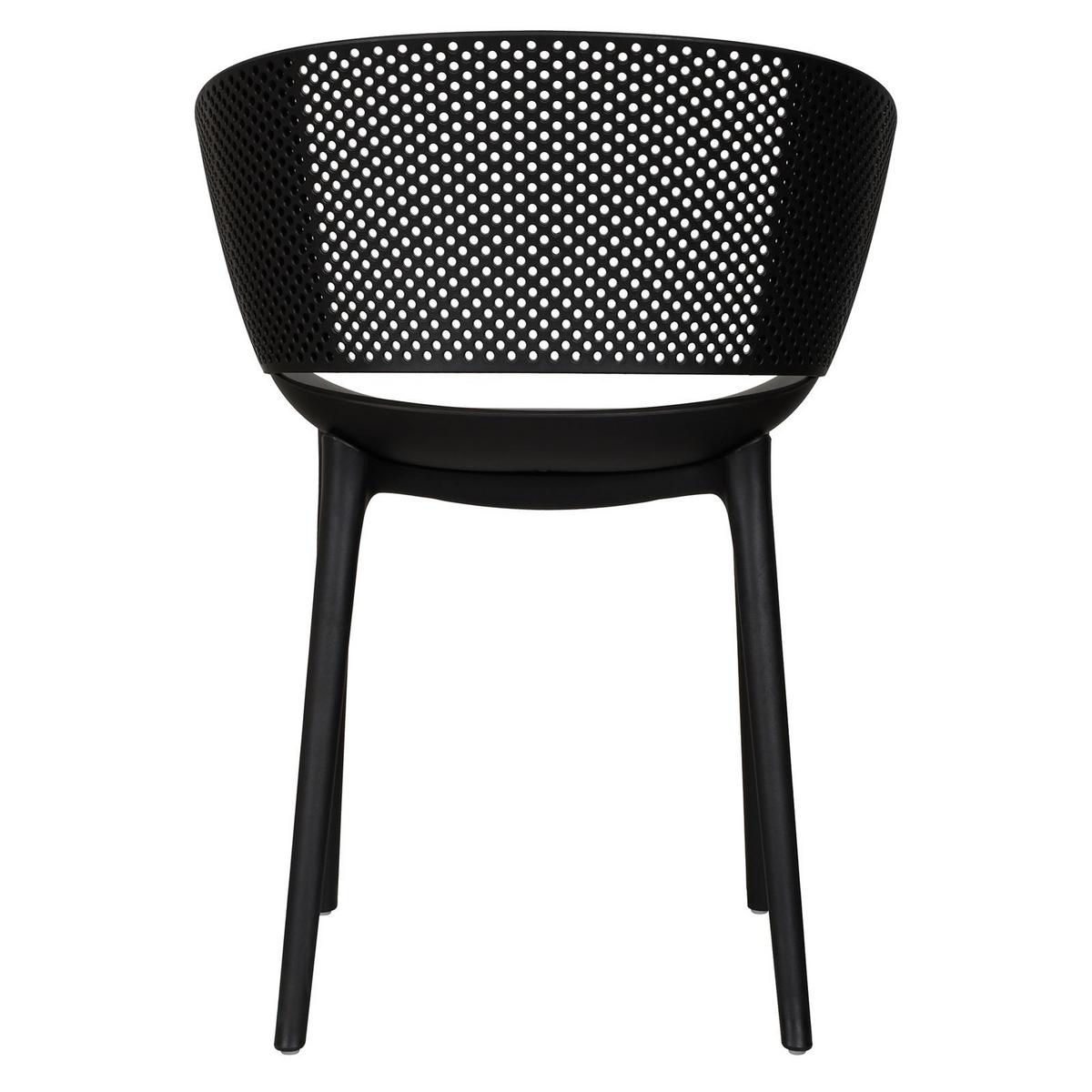 GARTENSTÜHLE OLINDO 4er-Set schwarz - Schwarz, Textil (43/81/47cm) - IDIMEX