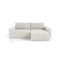 ECKSOFA Angela 3 Sitzplätze Weiß - Weiß, Holz (252/149cm) - Petits-meubles
