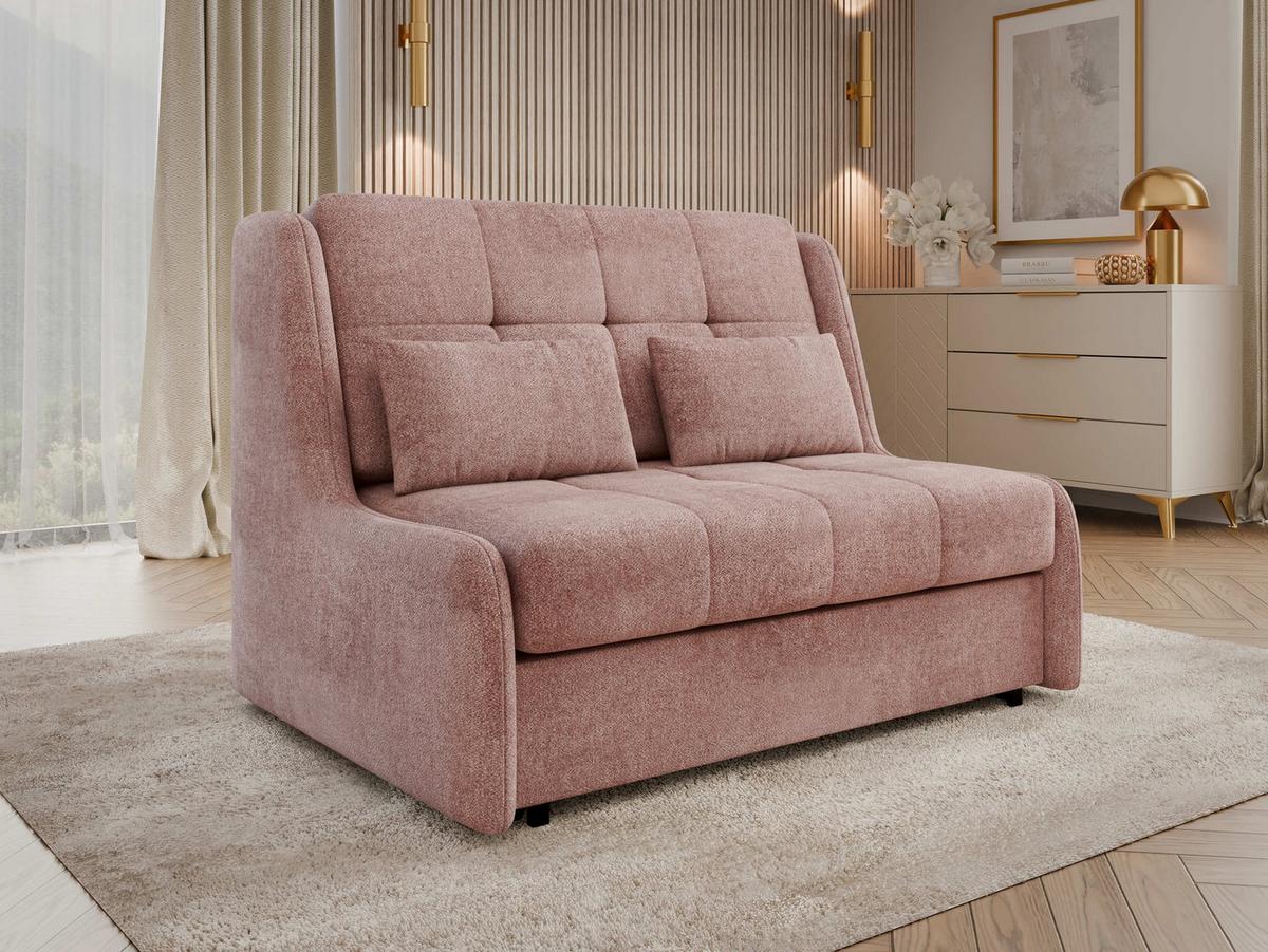 SCHLAFSOFA Viva Elite II - Schwarz/Rosa, Holz/Metall (126/85/98cm) - MIRJAN24