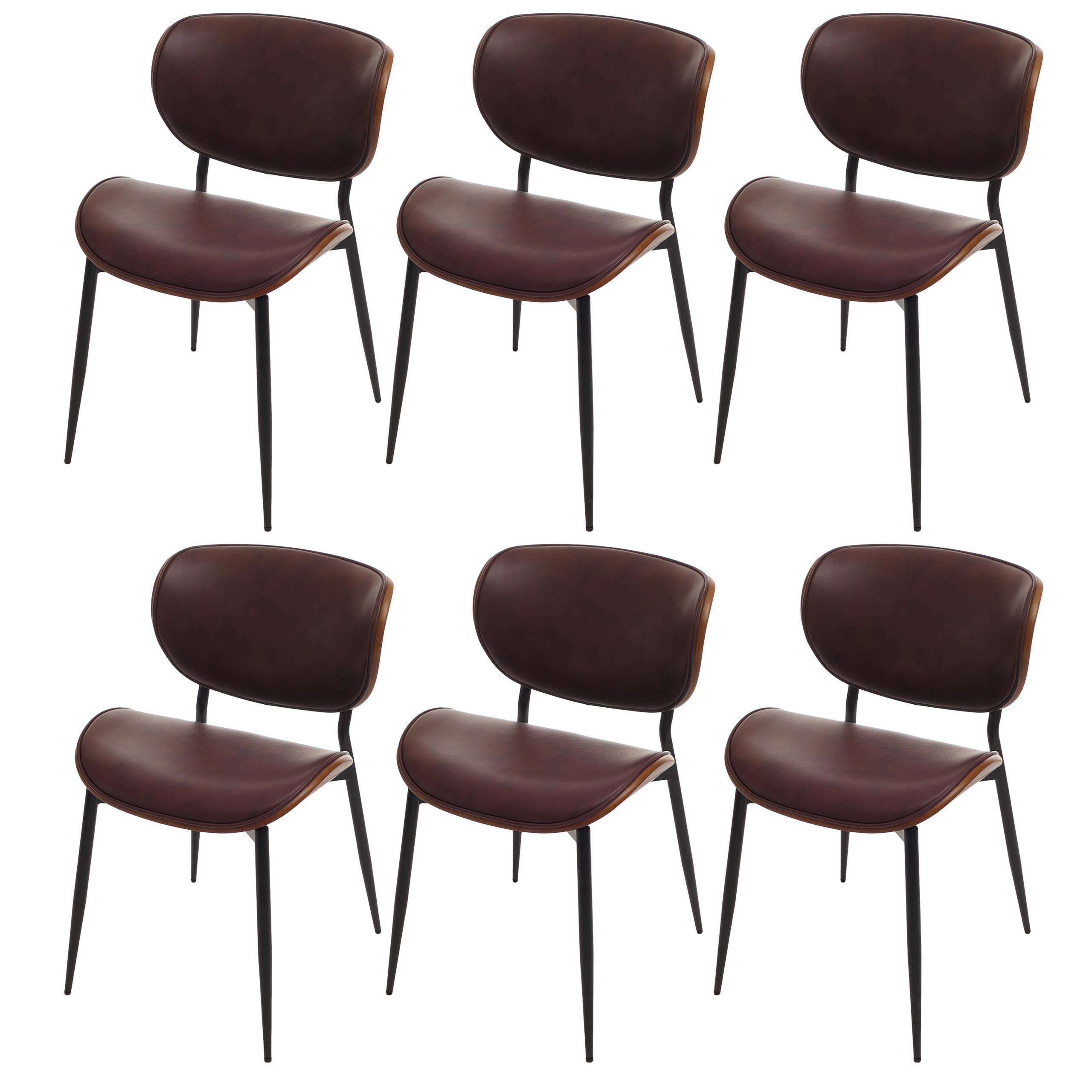 ESSZIMMERSTUHL Walnuss Dekor, Braun - Walnussfarben/Braun, Textil (50/80/51cm) - MCW