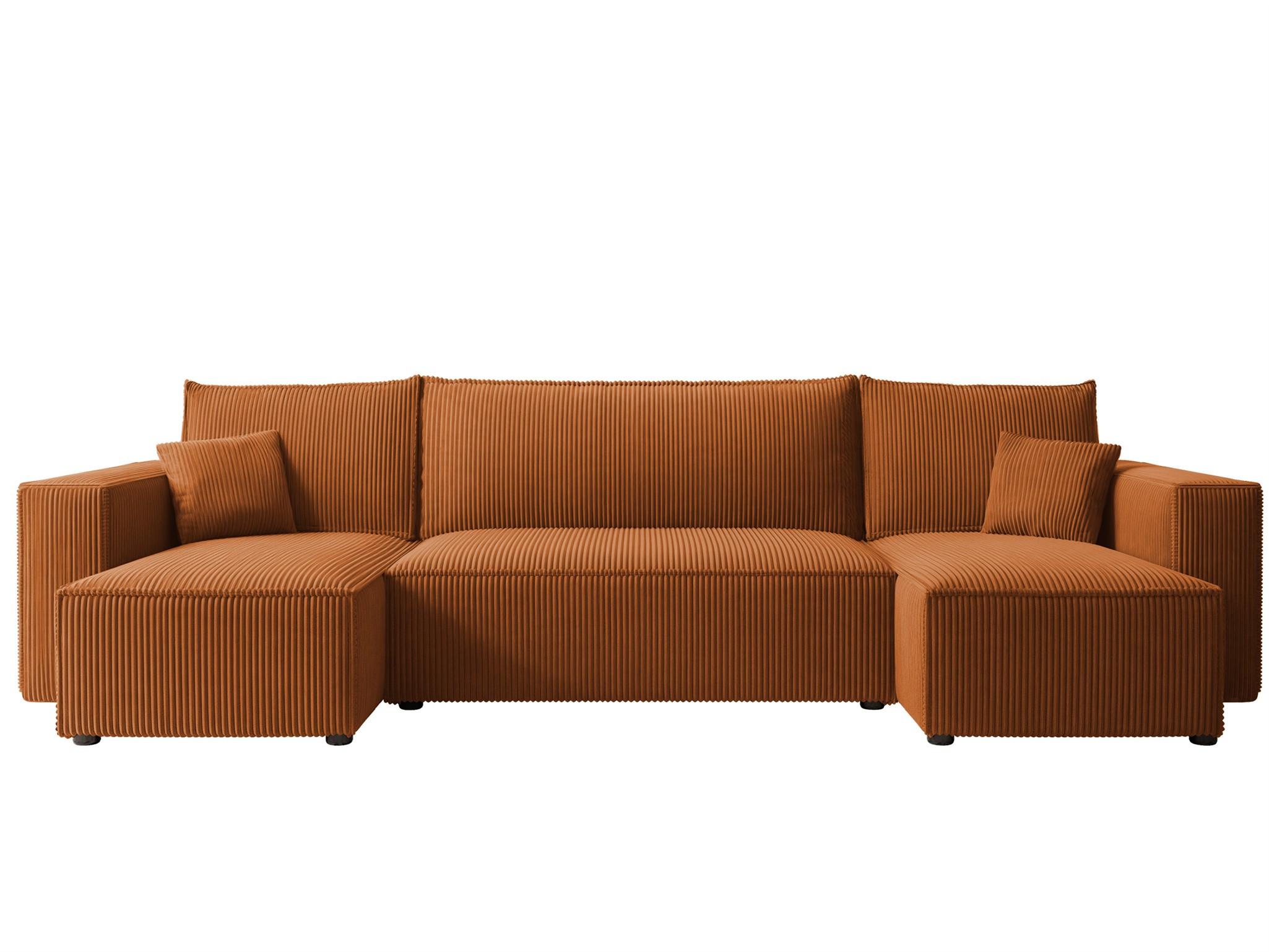 WOHNLANDSCHAFT Adara Schlaffunktion - Hellbraun, Holzwerkstoff/Textil (312/83/145cm) - Fun Möbel