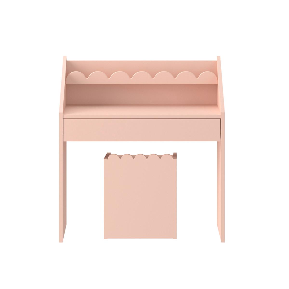 SCHREIBTISCH Book Nook Rose - Pink, Holzwerkstoff (71/76/33cm) - Petits-meubles