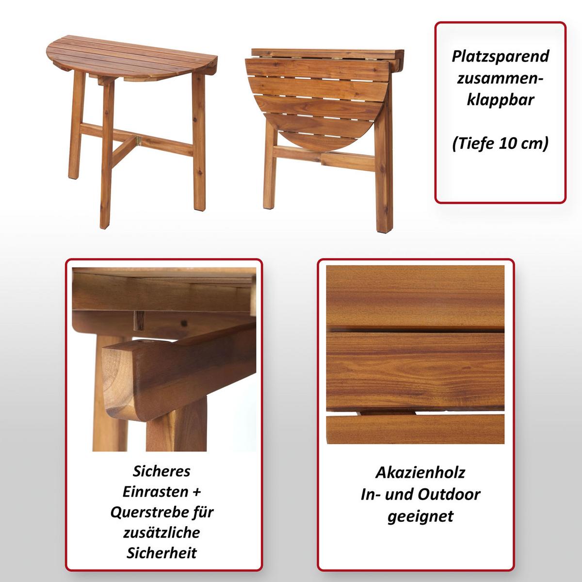 KLAPPTISCH Braun - Braun, Holz (43/70/71cm) - MCW