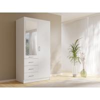 KLEIDERSCHRANK Weiß 101/200,5/58 - Weiß, Holzwerkstoff (101/201/58cm) - RAUMHIRSCH FURNITURE