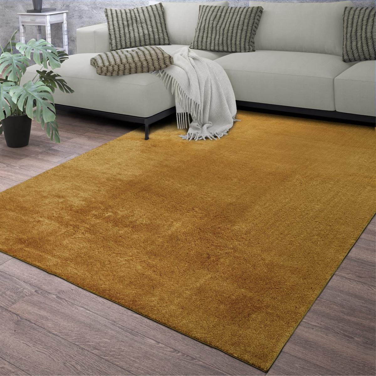 FLACHWEBETEPPICH Gelb 100 x 200 cm - Gelb, Kunststoff (100/200cm) - TT Home
