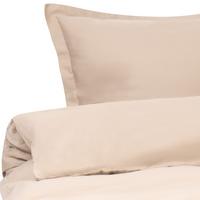 BETTWÄSCHE-SET 200/200 cm Baumwollsatin Beige Parkrose - Beige, Textil (200/200cm) - Beliani