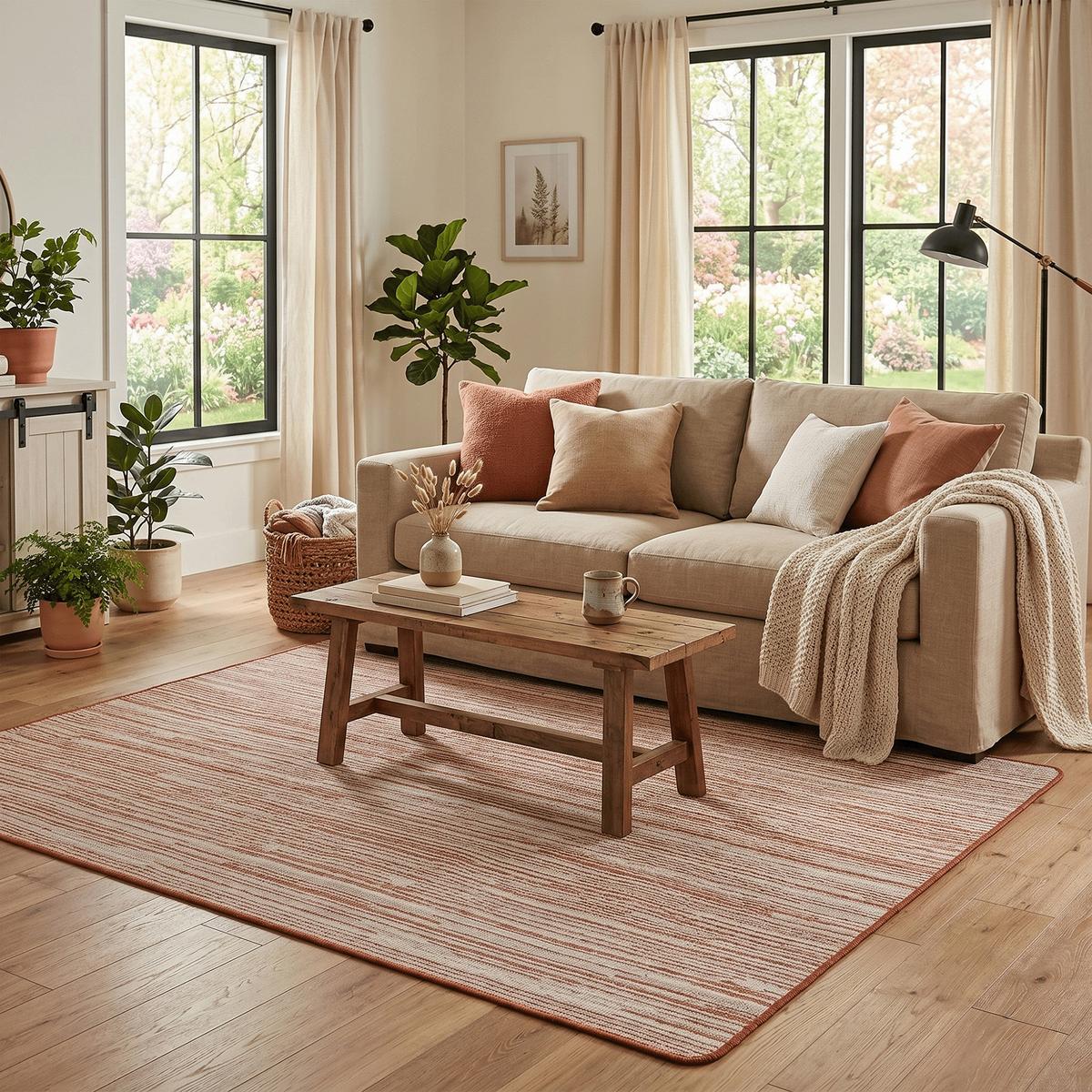 IN- UND OUTDOOR TEPPICH BEIDSEITIG NEWPORT DESIGN - Terracotta, Textil (160/240cm) - Snapstyle