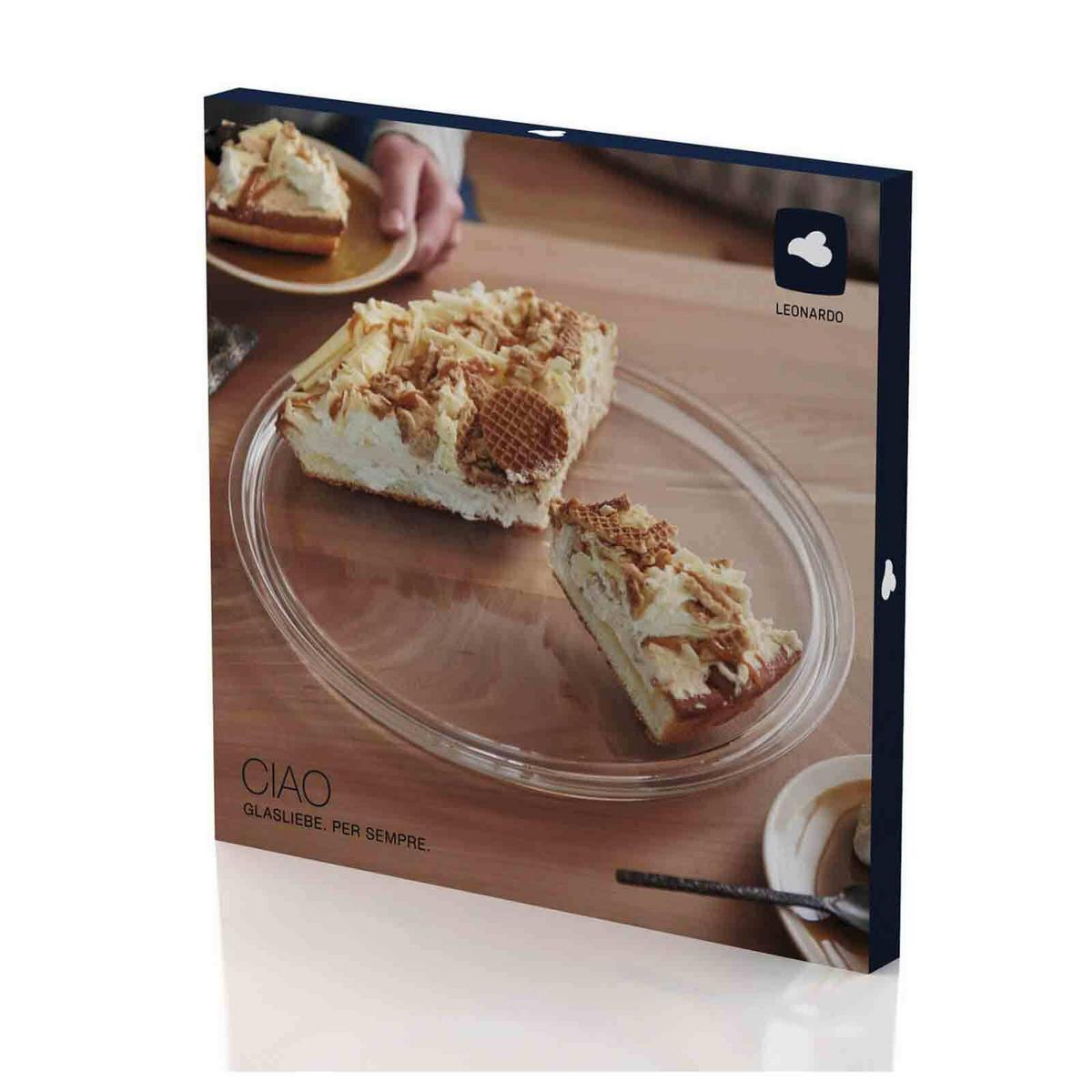 TORTENPLATTE Ciao transparent ø 31.5 cm - Transparent, Glas (31.5/2.6/31.5cm) - Leonardo Living