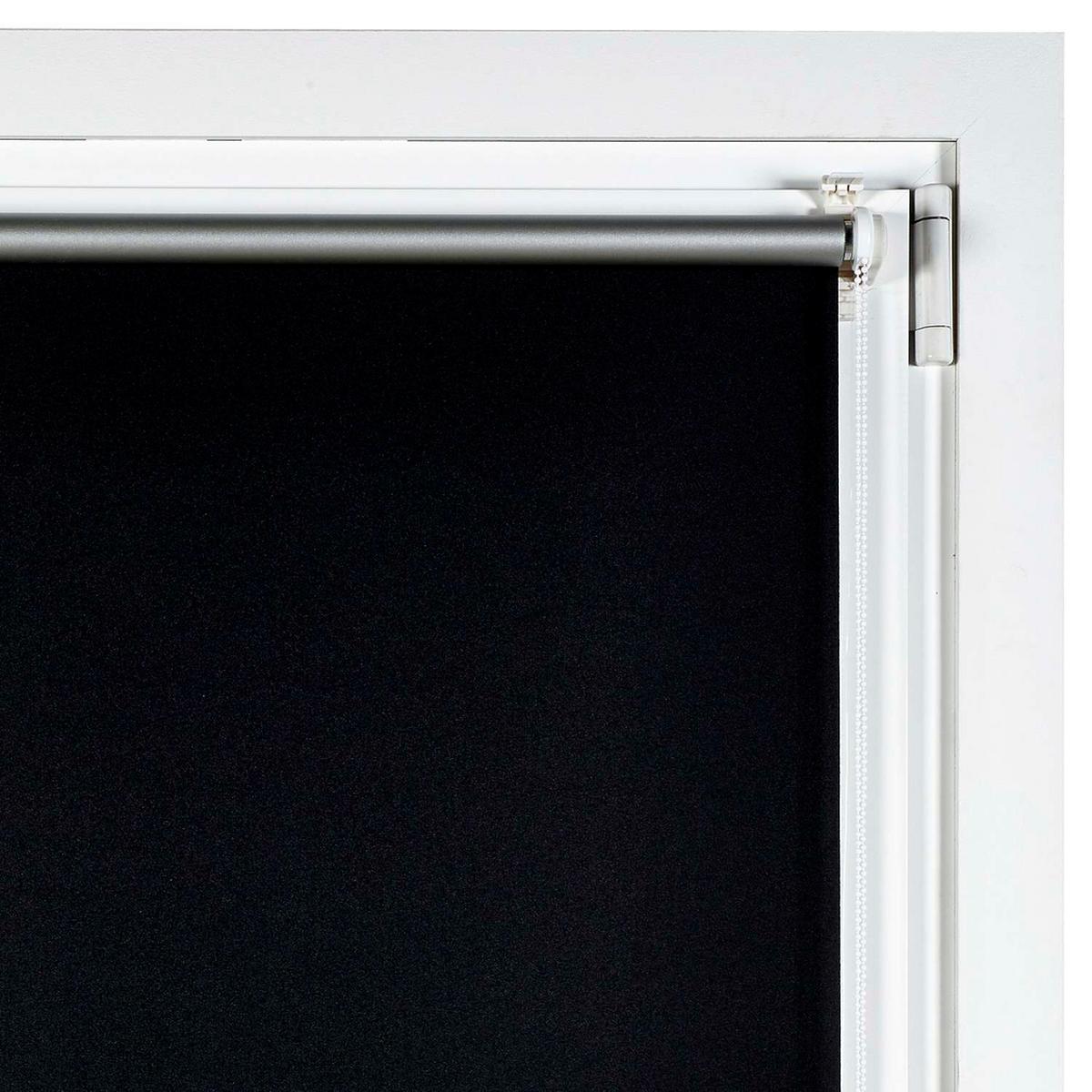 VERDUNKELUNGSROLLO Schwarz, 45 cm x 180 cm - Schwarz, Kunststoff (45/180cm) - STORESDECO