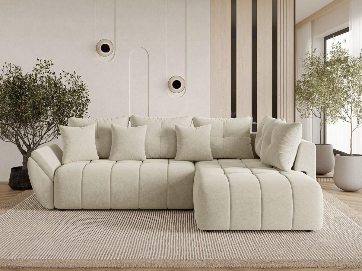 ECKSOFA Genoa Beige - Beige, Holz/Textil (266/190cm) - Graingold
