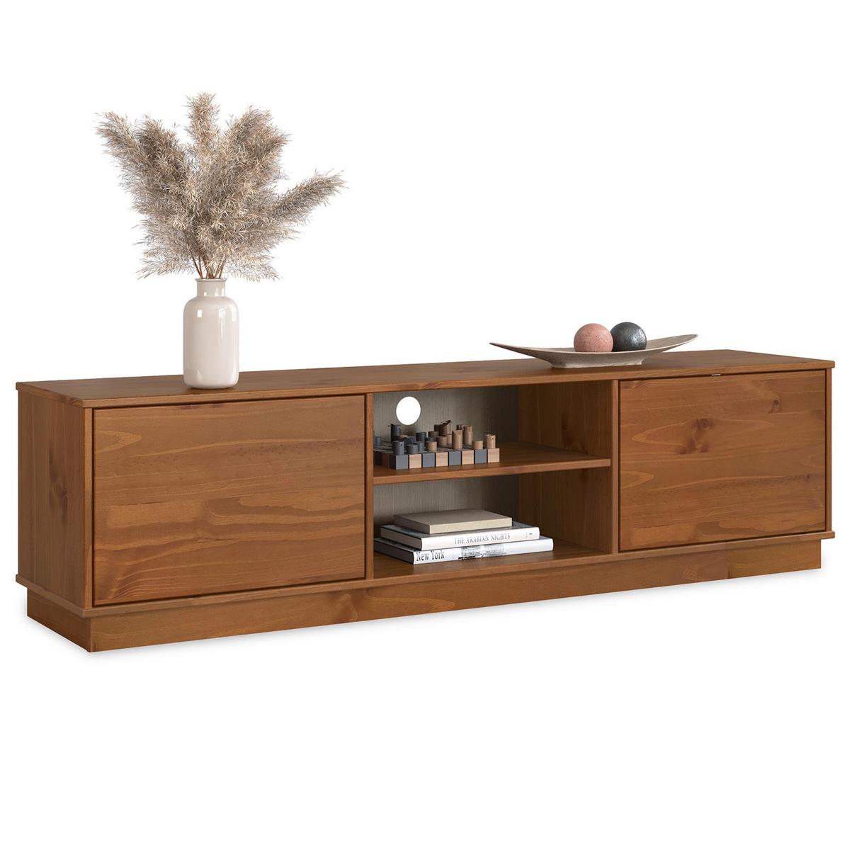 LOWBOARD MAITE Kastanie - Kastanienfarben, Holz (170/45/38cm) - IDIMEX