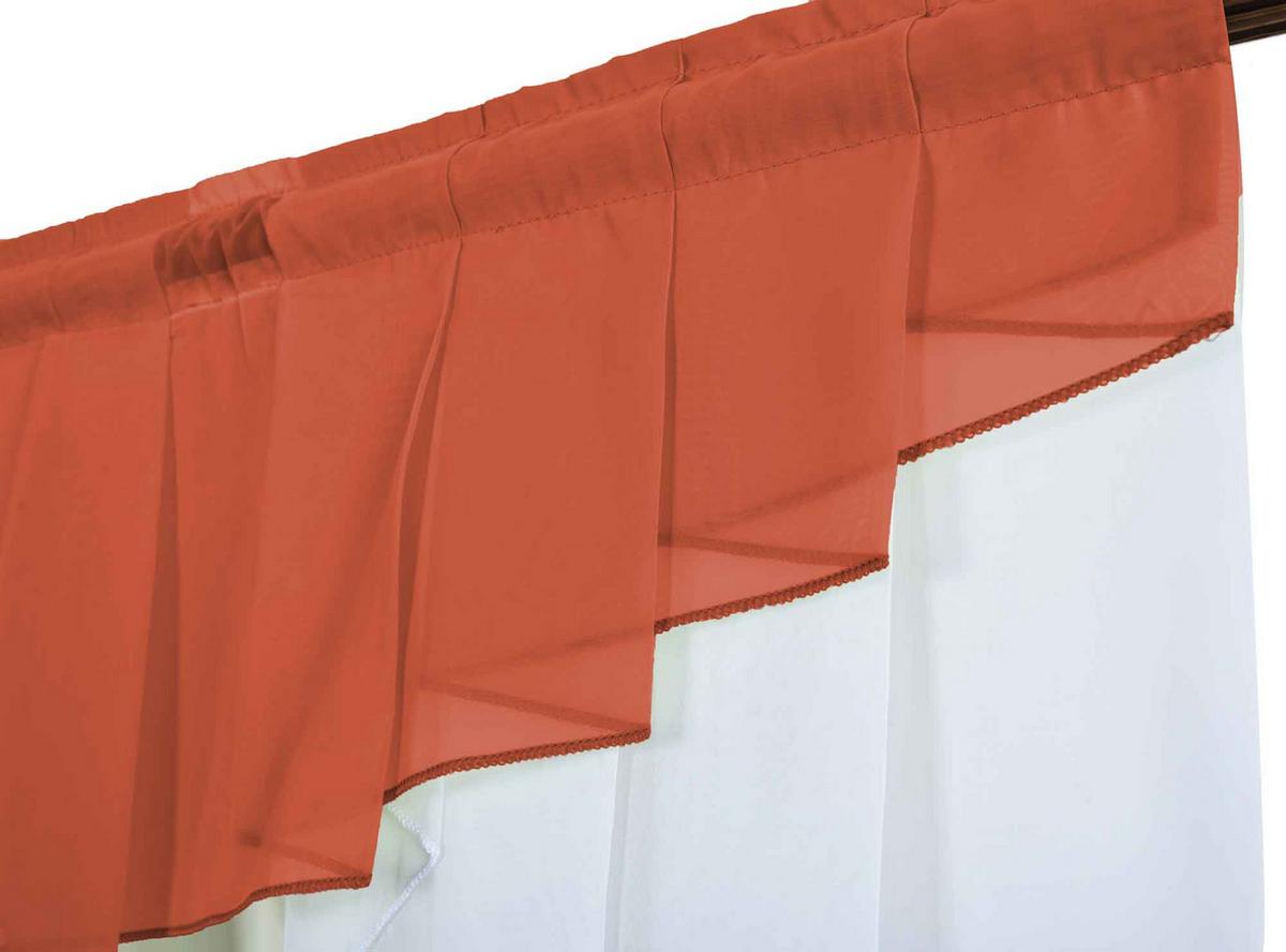SCHEIBENGARDINE MEIßEN 100x100 cm Terrakotta - Terracotta, Textil (100/100cm) - Gardinenbox