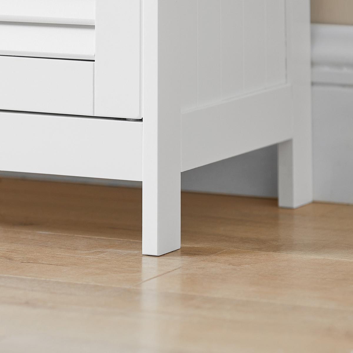 BADEZIMMERSCHRANK Weiß - Weiß, Holzwerkstoff (60/87/35cm) - SoBuy
