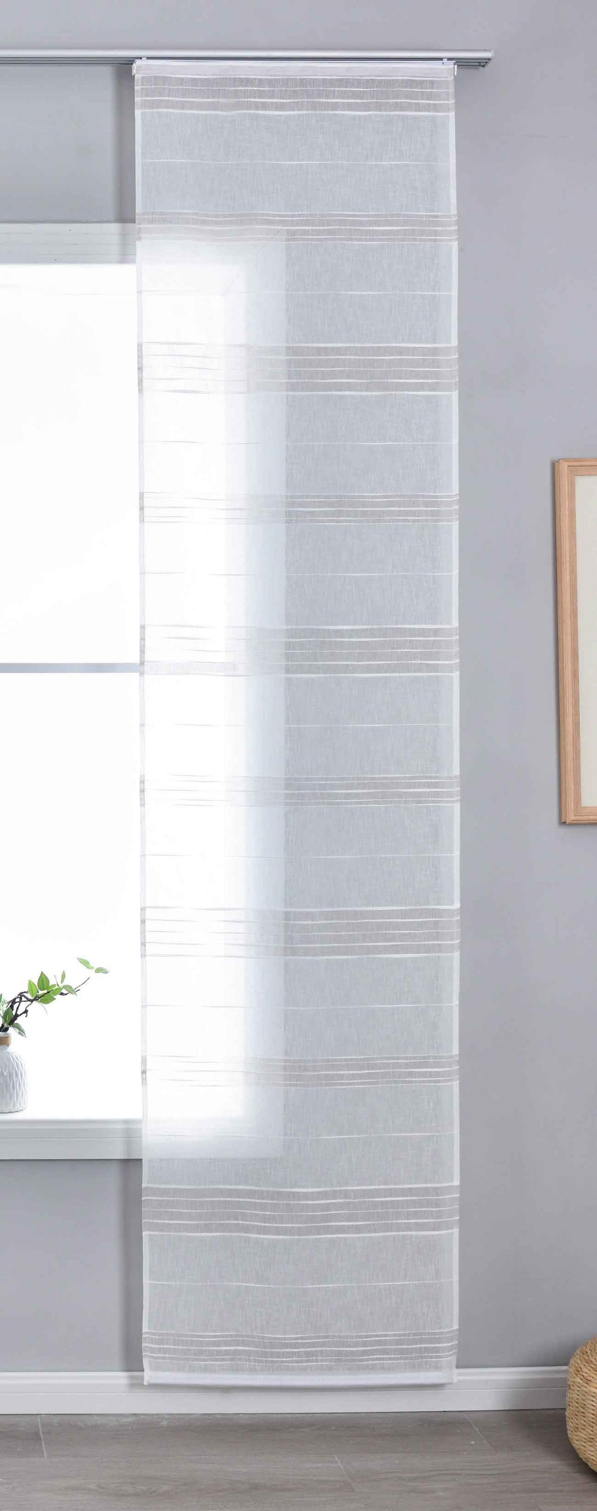 SCHIEBEVORHANG »Frankfurt« HxB 245x60 cm Taupe - Taupe, Textil (60/245cm) - Gardinenbox