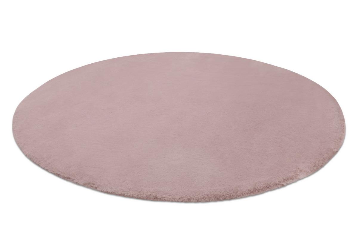 TEPPICH Bunny 160 cm - Pink, Textil (160/160cm) - rugsX