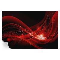 FOTOTAPETE 104x70 cm - Roter Wirbel - Weiß, Textil (104/70cm) - Wallfluent