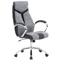 BÜROSTUHL Polyester Grau Formula - Grau, Kunststoff/Textil (63/115/72cm) - Beliani
