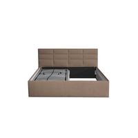 POLSTERBETT Athena Sahara 160 x 200 x 40 cm Stauraum ohne hydraulische Funktion Ohne Matratze und Lattenrost - Sahara, Holz (160/200cm) - Halmon Schlafkomfort Betten 