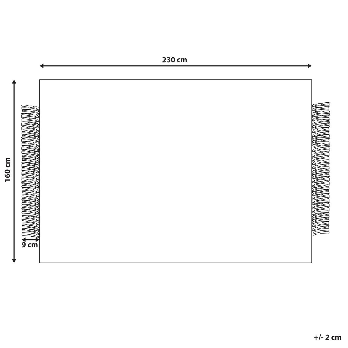 KURZFLOR-TEPPICH Tatlisu 230/160 cm - Grau, Textil (160/230cm) - Beliani