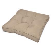 LOUNGEKISSEN Flair Outdoor Sitz 50/50/10cm Natur - Naturfarben, Textil (50/10/50cm) - Beautissu 