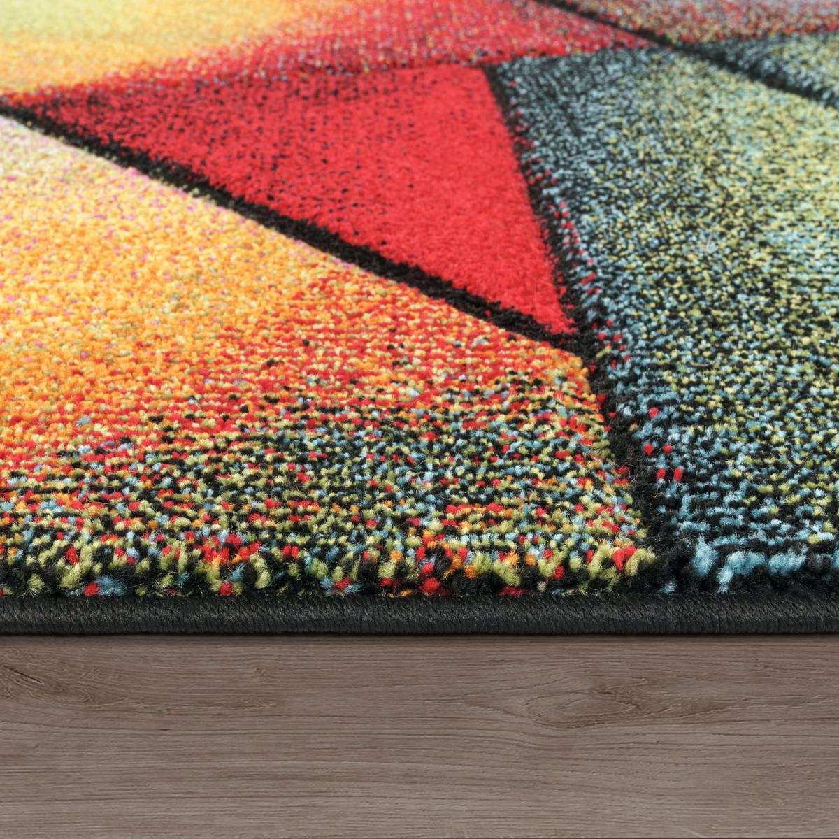 KURZFLORTEPPICH, mit Farbverlauf, aus Polypropylen, Florhöhe 12 mm, Mehrfarbig, 160 x 230 cm - Multicolor, Textil (230/160cm) - KADIMA DESIGN