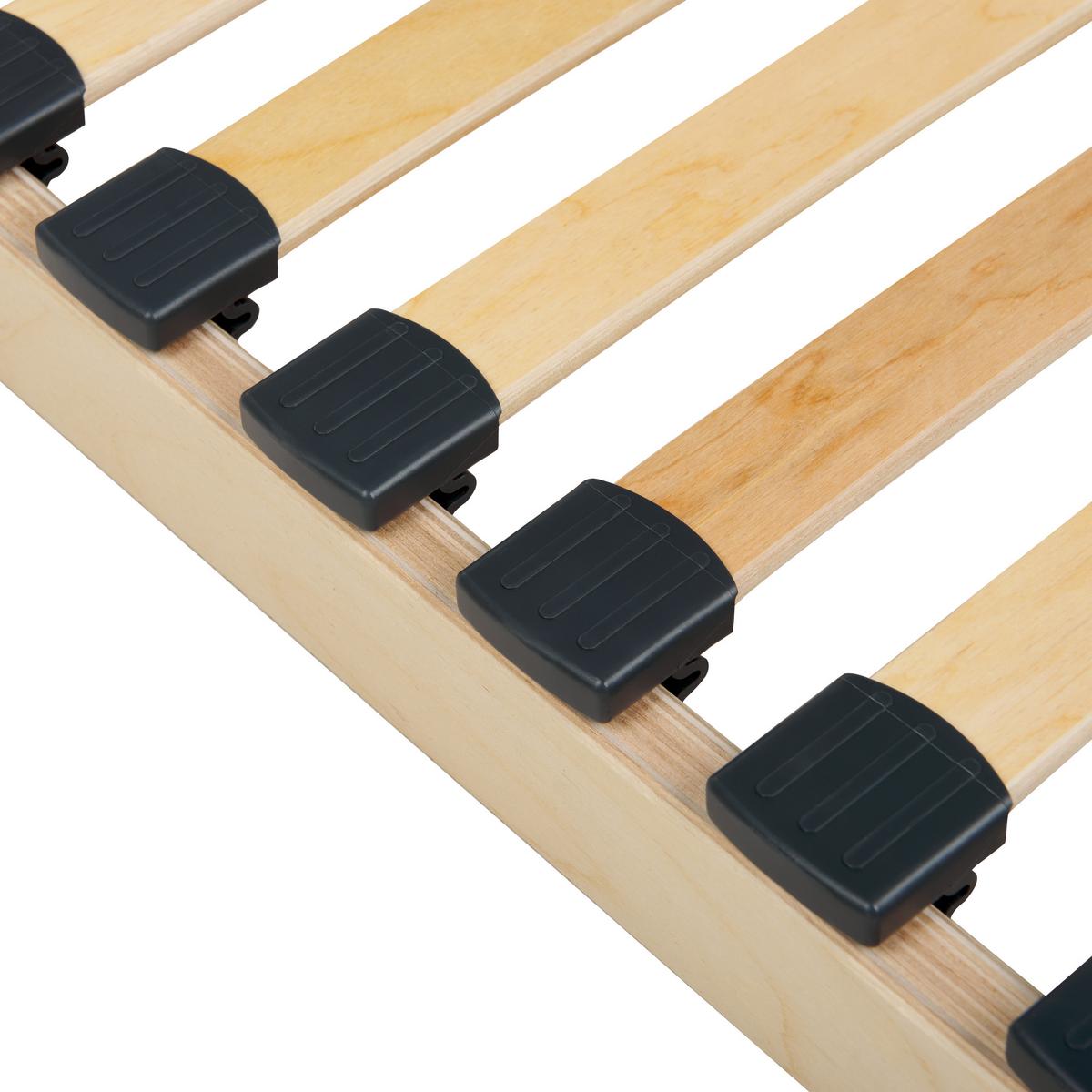 LATTENROST 160x200 cm Heller Holzfarbton Vouziers - Hellbraun, Holz (160/200cm) - Beliani