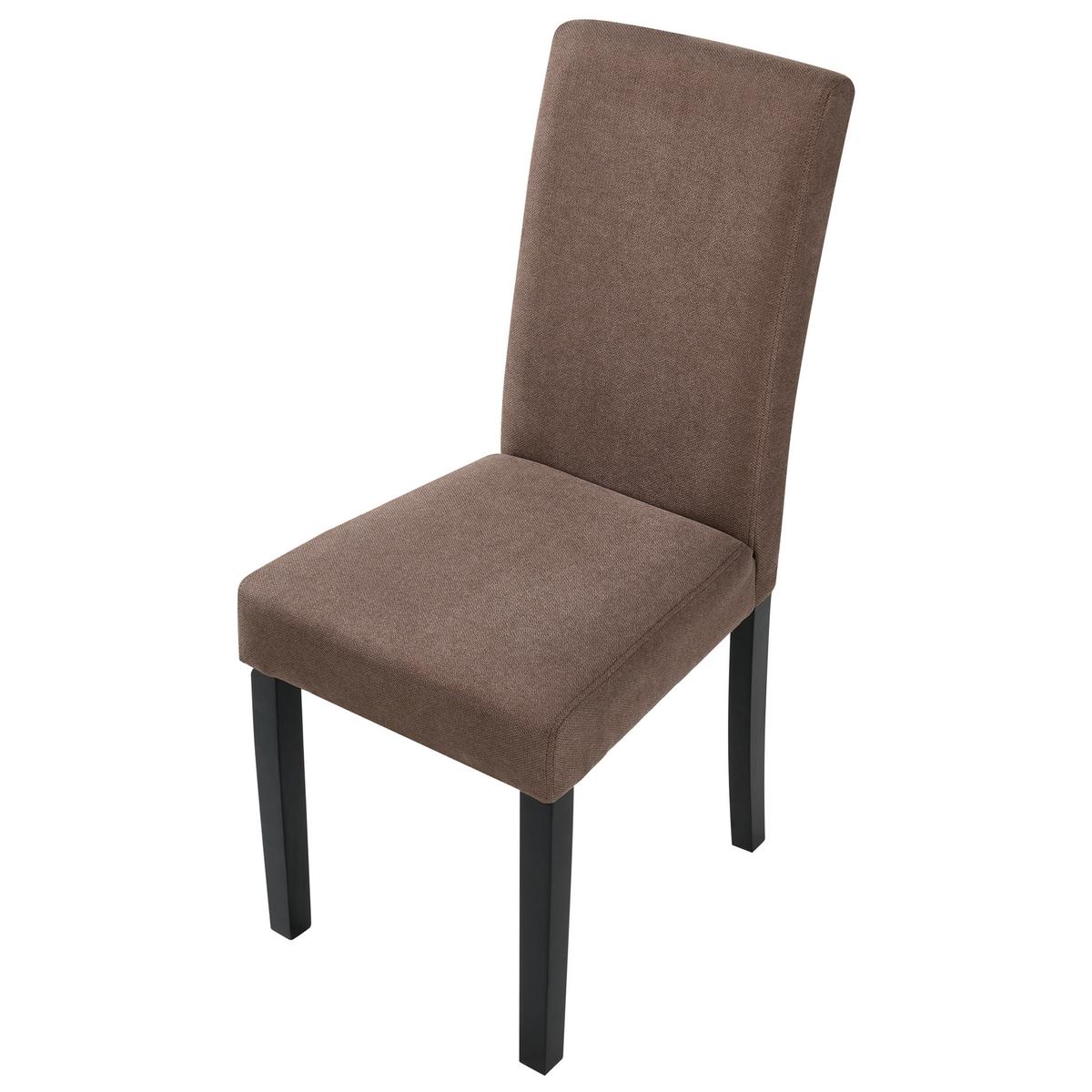 ESSZIMMERSTUHL 2er-Set Polsterbezug Braun Broadway - Braun, Holz/Textil (44/92/45cm) - Beliani