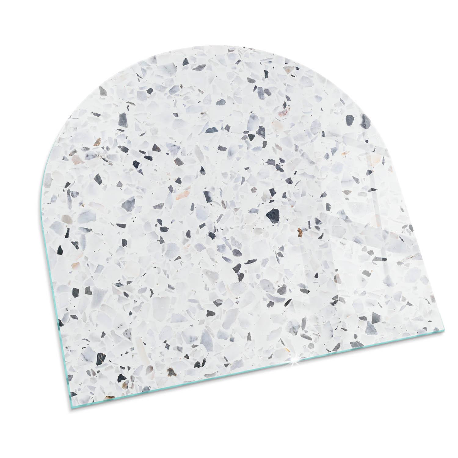 GLASPLATTE für Kamin 100x100 cm - Weiß, Glas (100/100/0.4cm) - TULUP