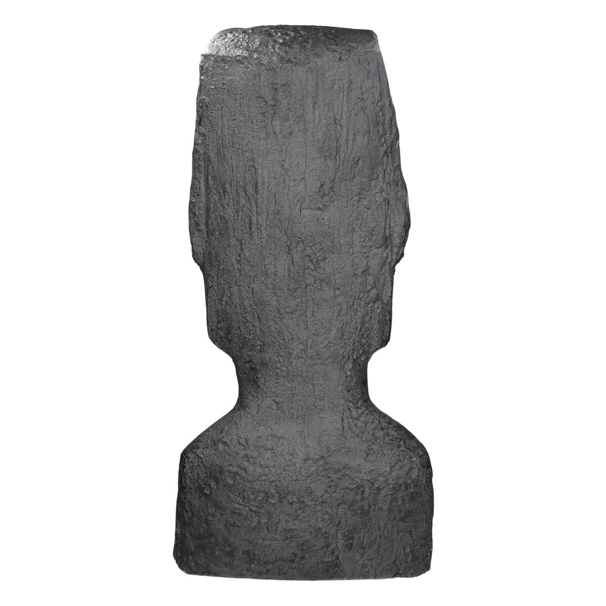 MOAI RAPA NUI STATUE 53,5 cm hoch Anthrazit aus Polyresin - Anthrazit, Kunststoff (26.5/53.5/19cm) - ECD-Germany